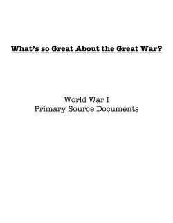 Primary Sources - UNC School of Education