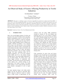 An Observed Study of Factors Affecting Productivity