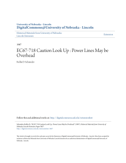 EC67-718 Caution Look Up: Power Lines May be Overhead