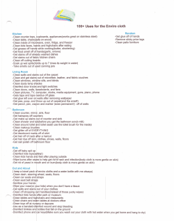 100+ Uses for the Enviro cloth