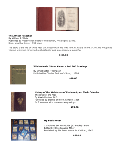 The African Preacher By William S. White Published by Presbyterian