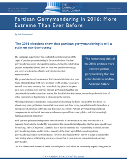 Partisan Gerrymandering in 2016