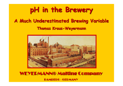 pH in the Brewery