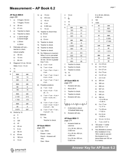 Measurement &ndash; AP Book 6.2