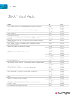 GIBCO® Basal Media - Thermo Fisher Scientific