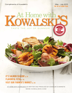 Downloadable PDF - Kowalski`s Markets