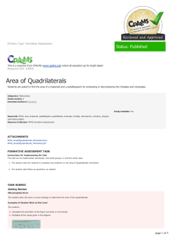 Area of Quadrilaterals