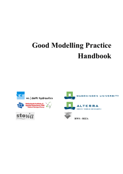 Good Modelling Practice Handbook