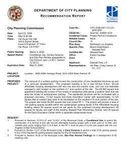 need for affordable housing - Department of City Planning