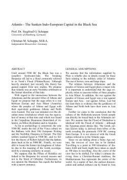 Atlantis - The Sunken Indo-European Capital in the Black Sea