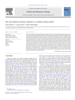 The Late Miocene climate response to a modern Sahara desert
