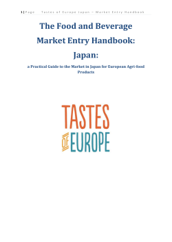 The Food and Beverage Market Entry Handbook: Japan