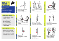 ACC`s Stretching and Warming Up for Work