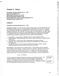 Chapter 5. Gases