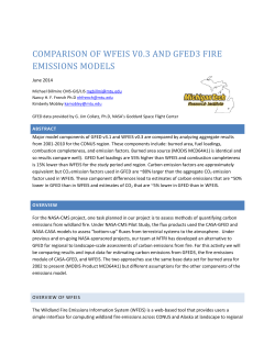 comparison of wfeis v0.3 and gfed3 fire emissions models