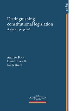Distinguishing constitutional legislation