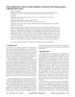 Dose distribution close to metal implants in Gamma Knife