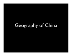 Geography of China!