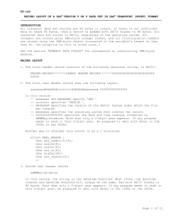 TS-DOC: TS-140 - RECORD LAYOUT OF A SAS® VERSION 5 or 6