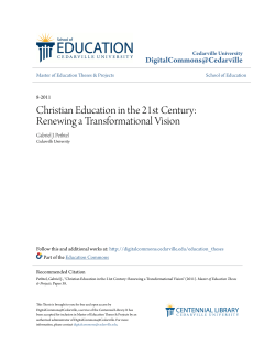 Christian Education in the 21st Century