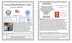 Bulletin 2-4-15 - Cocoa Beach Rotary Club