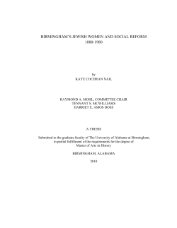 birmingham`s jewish women and social reform 1880