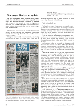 Newspaper Design: an update - WAN-IFRA