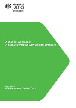 A Distinct Approach: A guide to working with women
