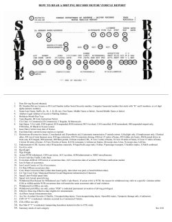 How To Read A Driving Record - Kansas Department of Revenue