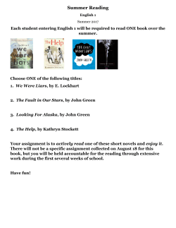 Summer Reading - Lakewood City Schools