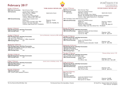 February 2017 - Portsmouth Cathedral