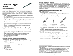 Dissolved Oxygen Probe