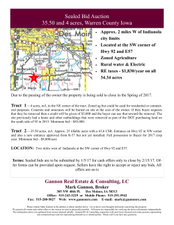 Sealed Bid Auction 35.50 and 4 acres, Warren County Iowa
