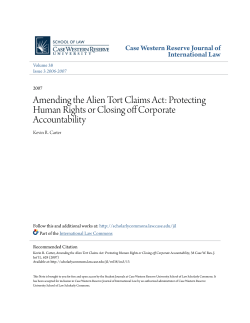 Amending the Alien Tort Claims Act