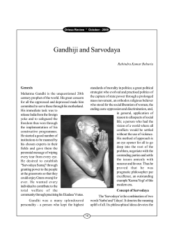 Gandhiji and Sarvodaya