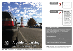 A guide to parking - City of Port Adelaide Enfield