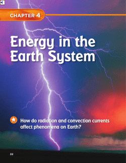 Chapter 4: Energy in the Earth System