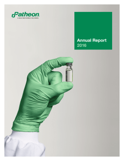 2016 Annual Report - Investor Relations