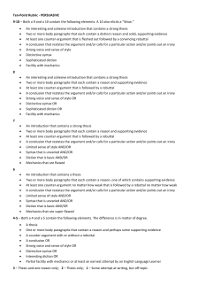 Grading Rubric