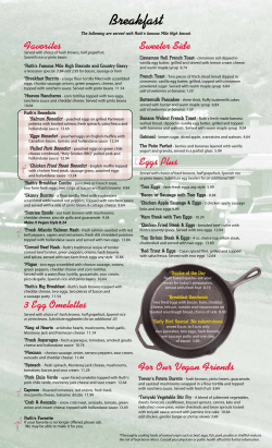 Breakfast - Ruth`s Diner