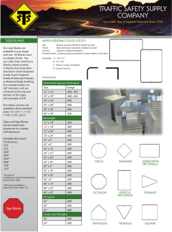 Aluminum Sign Blanks - Traffic Safety Supply