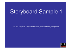 Storyboard Sample 1 - London Film School