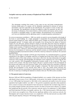 Chapter 1 - The Cambridge Group for the History of Population and
