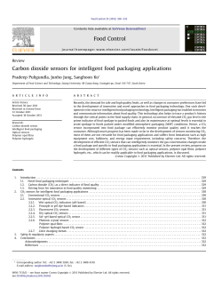 Carbon dioxide sensors for intelligent food packaging