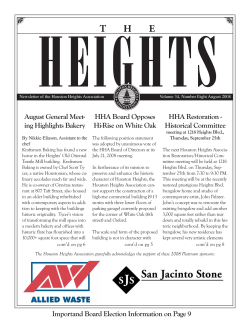 the print-format PDF version. - the Houston Heights Association
