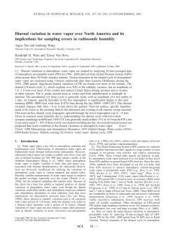 Diurnal variation in water vapor over North America and its
