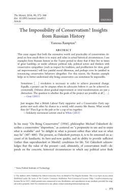 The Impossibility of Conservatism? Insights from