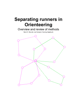 Separating runners in Orienteering