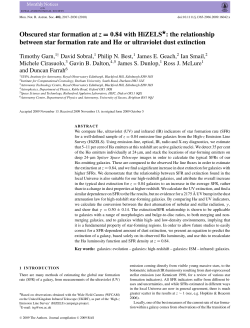 Obscured star formation at z = 0.84 with HiZELS ⋆ : the relationship