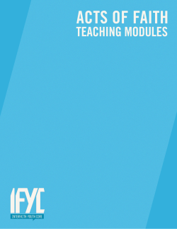 Teaching Modules - Interfaith Youth Core
